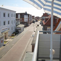 Balkon, Blick in Richtung Strandburg